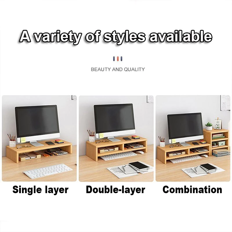 GDE ชั้นวางหนังสือ 72cm บนโต๊ะ 3 สีให้เลือก ทนทาน thumbnail 10