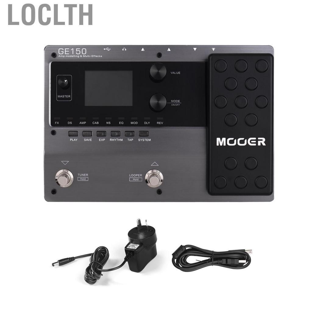 loclth GE150 Amp Modeling & Multi Effects Pedal 55 แอมป์รุ่น 151 80s Looper 40 จังหวะกลอง 10 Metrono