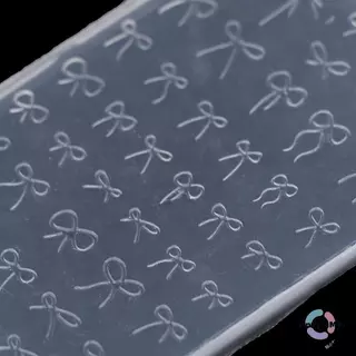 LontimeMio] Bowknot แม่พิมพ์ 3D แกะสลักแผ่นปั๊มตกแต่งเล็บ DIY ออกแบบซิลิโคนเล็บแม่พิมพ์แม่แบบสําหรับเล็บ Charms ใหม่
