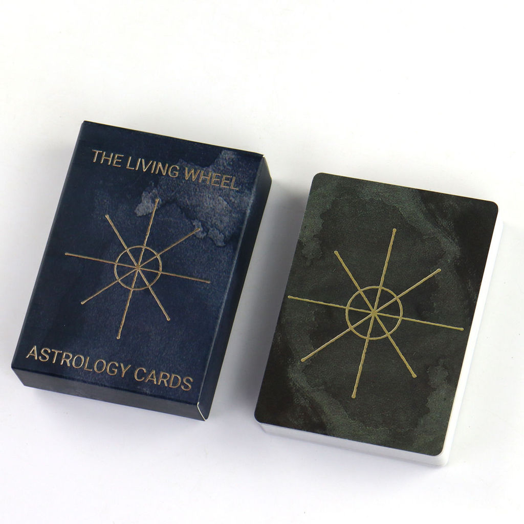 星之夜轮神卡 55 英文 The Living Wheel Astrology CardsWheel of Astrology Oracle Cards 55 English