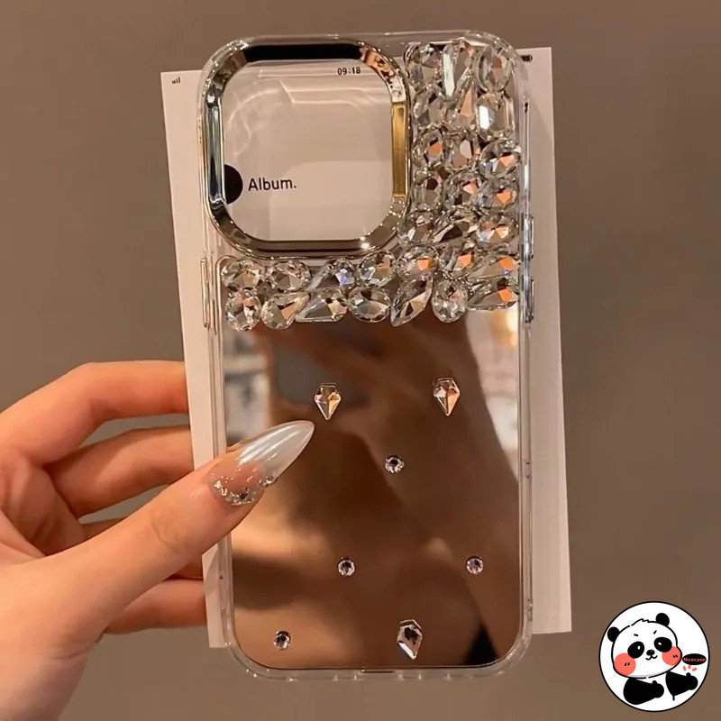 3D Rhinestones กระจกสําหรับ Vivo Y39 Y29 Y29S Y19E Y04 Y93 Y93s Y91i Y91C Y37 Pro Y37M Y36T Y03 Y19 