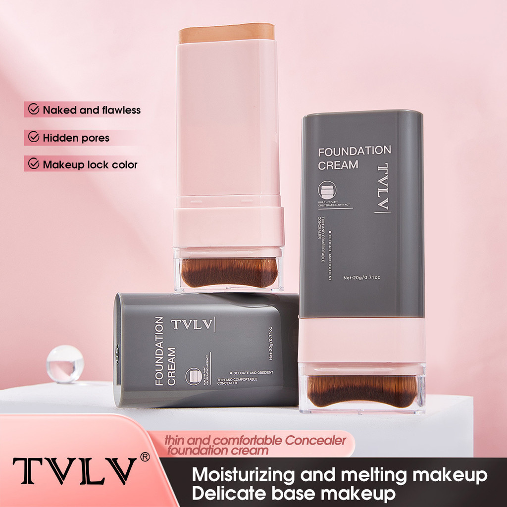 [คลังสินค้าพร้อม] TVLV คอนซีลเลอร์ Foundation Stick Clear คอนซีลเลอร์ Natural Nude แต่งหน้า Moisturi