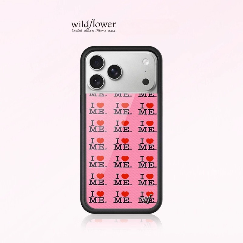 ดอกไม้ป่า I Heart Me เคสโทรศัพท์สําหรับ iPhone 12 13 14 15 16 Pro Max 14 15 16 Plus ซิลิโคน Anti-Falling กันกระแทกปกหลัง WF สําหรับ iPhone 17 Pro Max 17 Air
