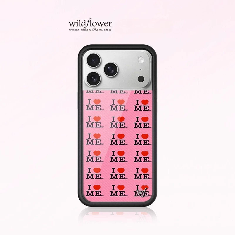 ดอกไม้ป่า I Heart Me เคสโทรศัพท์สําหรับ iPhone 12 13 14 15 16 Pro Max 14 15 16 Plus ซิลิโคน Anti-Falling กันกระแทกปกหลัง WF สําหรับ iPhone 17 Pro Max 17 Air