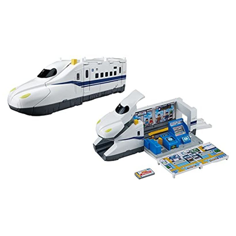 Takara Tomy Plarail Pitto Shite GO! Transforming Dodeka Shinkansen Nozomi Train Toy for Ages 3+