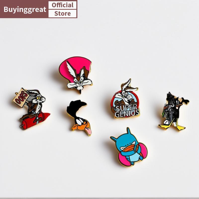 TST การ์ตูนเคลือบ Pin สัตว์ตลกป้ายบนกระเป๋าเป้สะพายหลังผู้หญิงเข็มกลัดหมวก Lapel Pins คอสเพลย์อุปกรณ