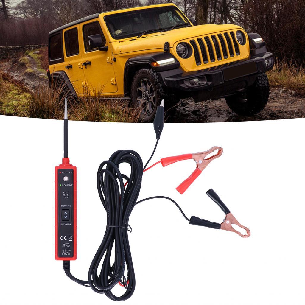 Topfree-TH ยานยนต์เครื่องทดสอบวงจรไฟฟ้าเครื่องมือวินิจฉัยอัตโนมัติระดับมืออาชีพ 6-24V เครื่องตรวจจับ