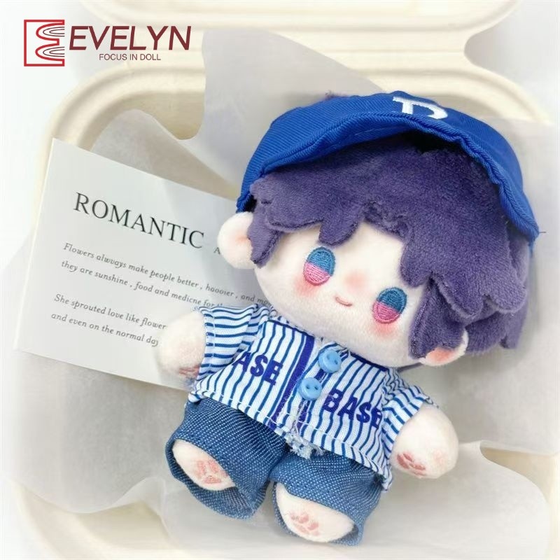 Evelyn 10 ซม.ตุ๊กตาPlushเสื้อผ้าแฟชั่นTopsชุดเบสบอลสําหรับเกมLoveและDeepspace Xavier Zayne Rafayel ralayo Sylus Caleb Idolผ้าฝ้ายยัดตุ๊กตาของเล่นเสื้อผ้าอุปกรณ์เสริม - รูปที่ 5