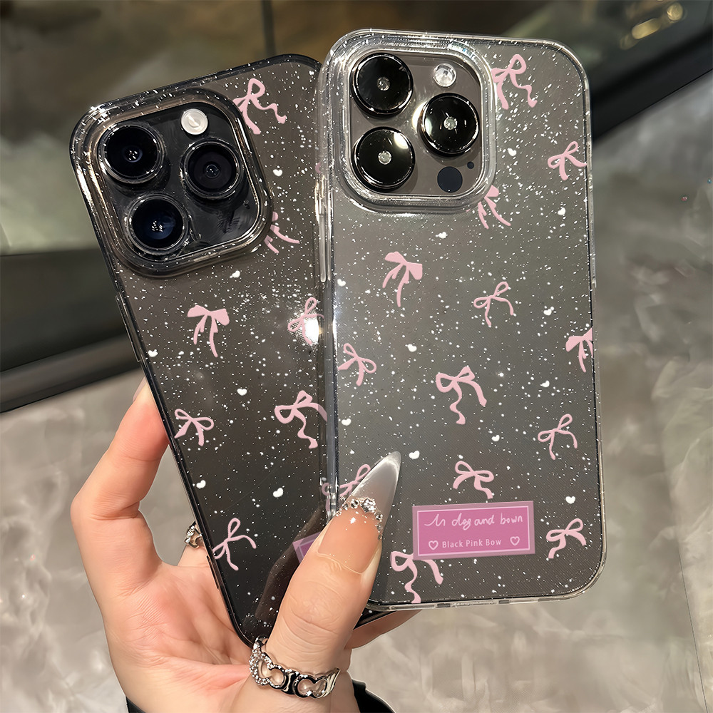 เคสโทรศัพท์ กลิตเตอร์แวววาว เคสใสนิ่มสำหรับไอโฟน For IPhone 13 14Pro 16 15  11 12Promax 6/7/8 Plus X