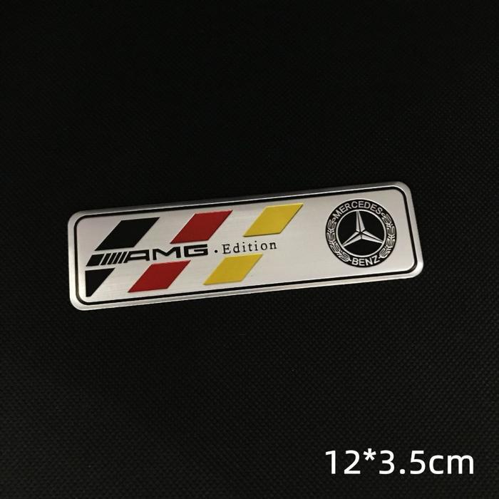 [ ] 3D Aluminium Emblem Mercedes Benz AMG Affalterbach แผ่นสติ๊กเกอร์ Mercy - 1