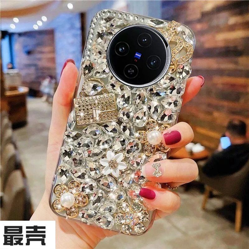 Crown OPPO A5 5G Rhinestone เคสโทรศัพท์กระพริบเพชรกระเป๋าสตางค์ PKQ110 เพชร Creative Full Diamond So