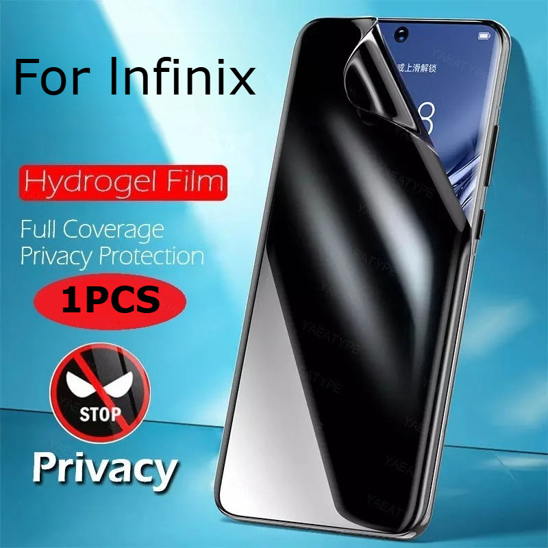 2iN1 ความเป็นส่วนตัว Hydrogel ฟิล์มป้องกันหน้าจอสําหรับ lnfinix Zero Teano Camon GT 40 30 20 Ultra P
