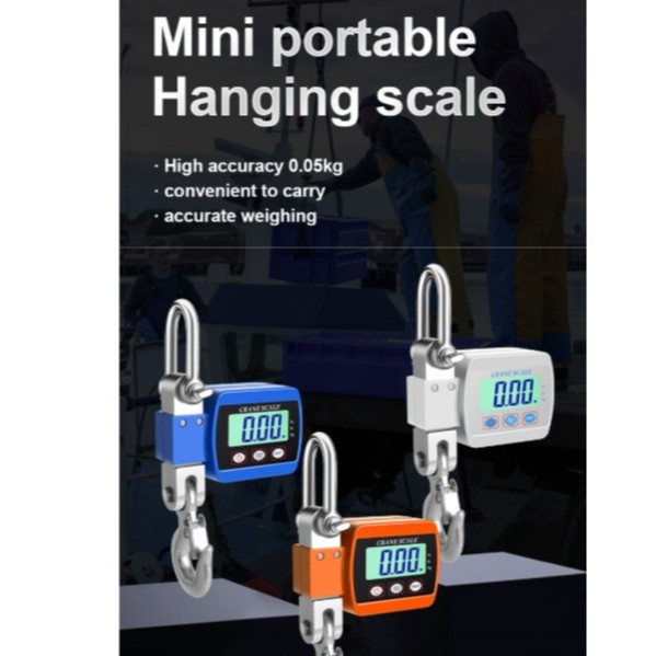 Digital Hanging Scale 1100lb/500Kg Digital Crane Scale Industrial Heavy Duty Crane Scale