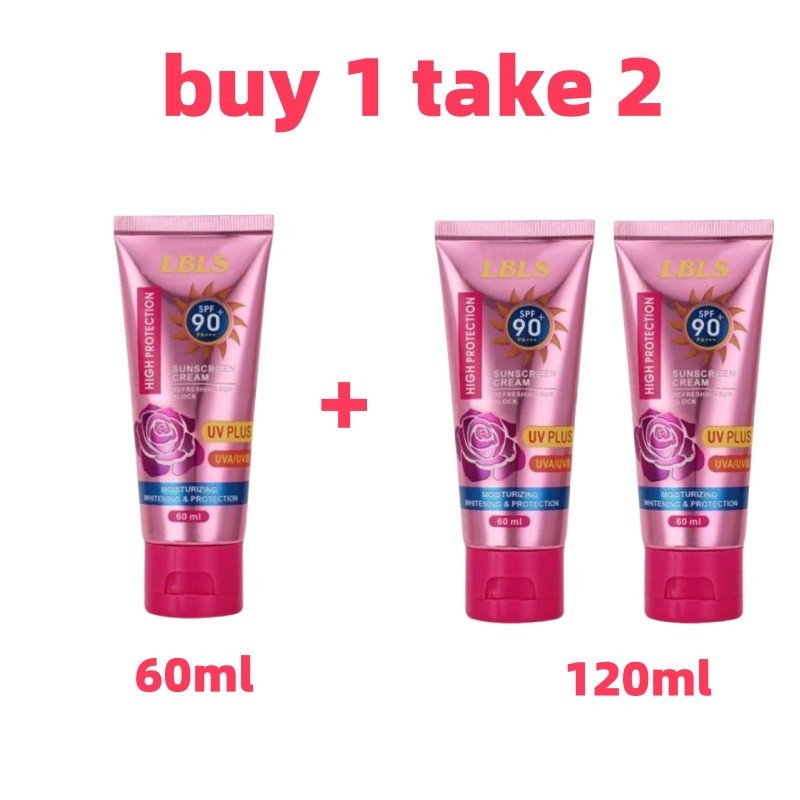 【ซื้อ 1 แถม 2】ครีมกันแดดกันน้ำ SPF 90+++ 60 มล. สำหรับบำรุงผิวหน้า บำรุงผิวขาวกระจ่างใส CelestialNook - รูปที่ 4