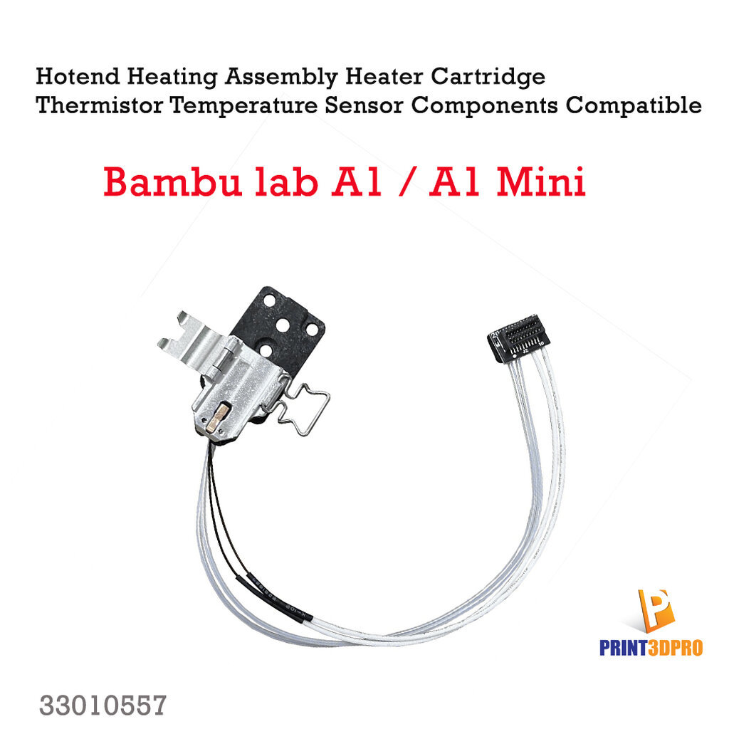 3D part Hotend Heating Assembly Heater Cartridge Thermistor Temperature Sensor Components