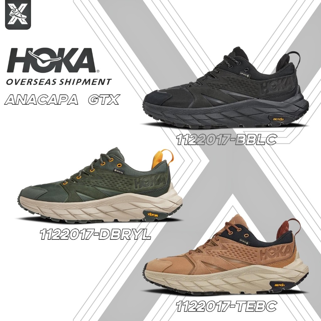 [พร้อมส่ง-พรีออเดอร์]HOKA ONE ONE Anacapa  GTX 1122017-BBLC/1122017-DBRYL/1122017-TEBCกีฬากลางแจ้งรองเท้าวิ่ง ของแท้100%