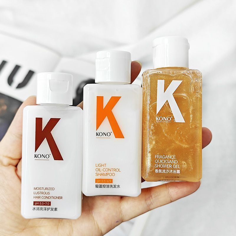 ขายร้อน#正品KONO旅行装洗护沐套装三件套洗发沐浴护发飞机酒店小瓶便携装day