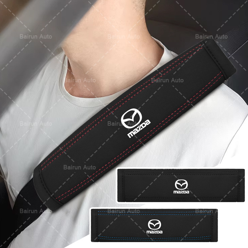 1/2pcs เข็มขัดนิรภัยรถยนต์ Comfort บรรเทาอาการปวดไหล่รถยนต์สําหรับ Mazda 2 3 5 6 2017 CX-4 CX-5 CX-7