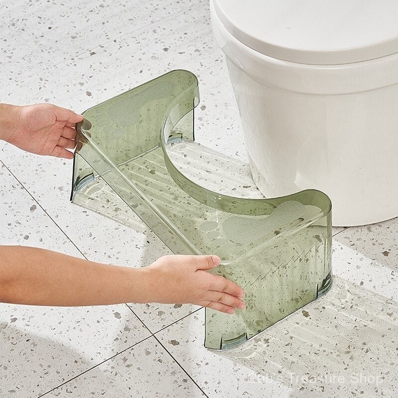 Toilet Stool Dedicated Thickened Antislip Footstool Toilet Foot Stepping Stool Squatting Handy Tool 