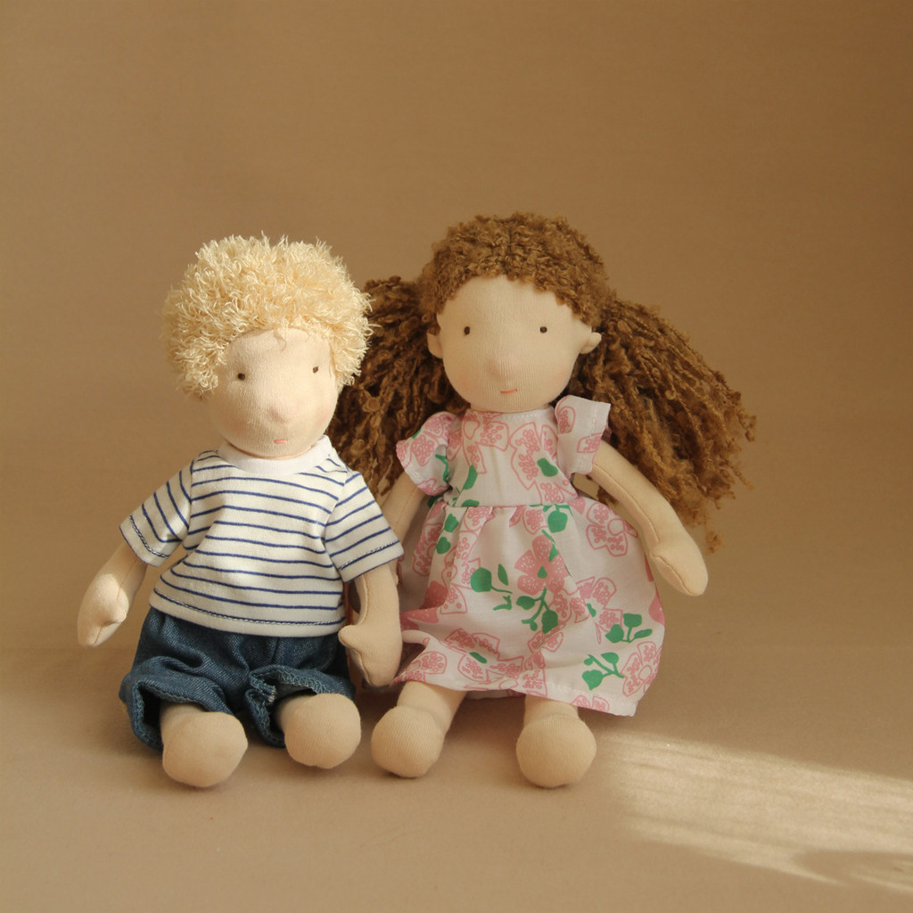 พร้อมส่ง Nuby Waldorf Doll ของขวัญเด็กพิเศษ! ตุ๊กตา Waldorf ทอมือสไตล์นอร์ดิก Boy/Girl Handmade vint