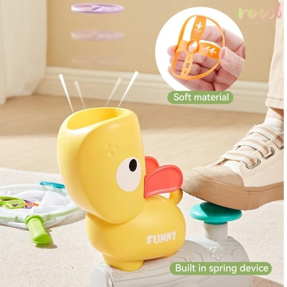 ROWL Flying Air Disc Launcher, Flying Disc Air Disc Disc Disc Flying Game, ของเล่นกีฬาเท้า Launcher 