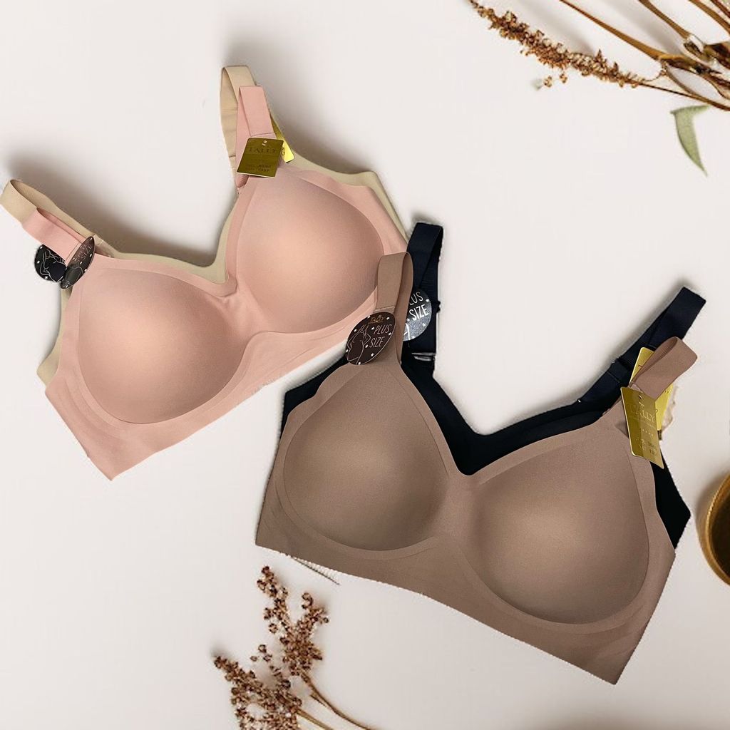 SALLY Jumbo Seamless Womens Bra 1357 - Cloud Bra Thin Foam - Cup D - Wire Free ไซส์ 36-42