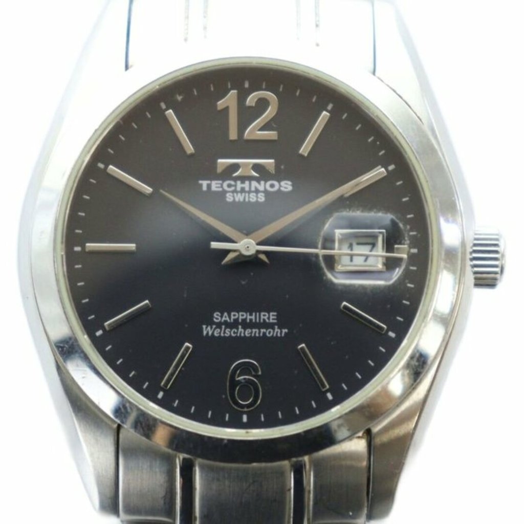 Technos Watch gm black Direct from Japan Secondhand