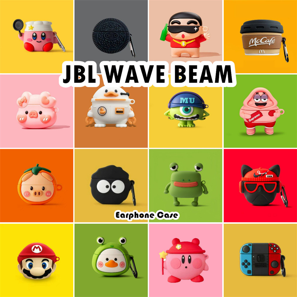 สําหรับ JBL WAVE BEAM Casing Case Soft Silicone Headphone Case Niche Cartoon NO.2