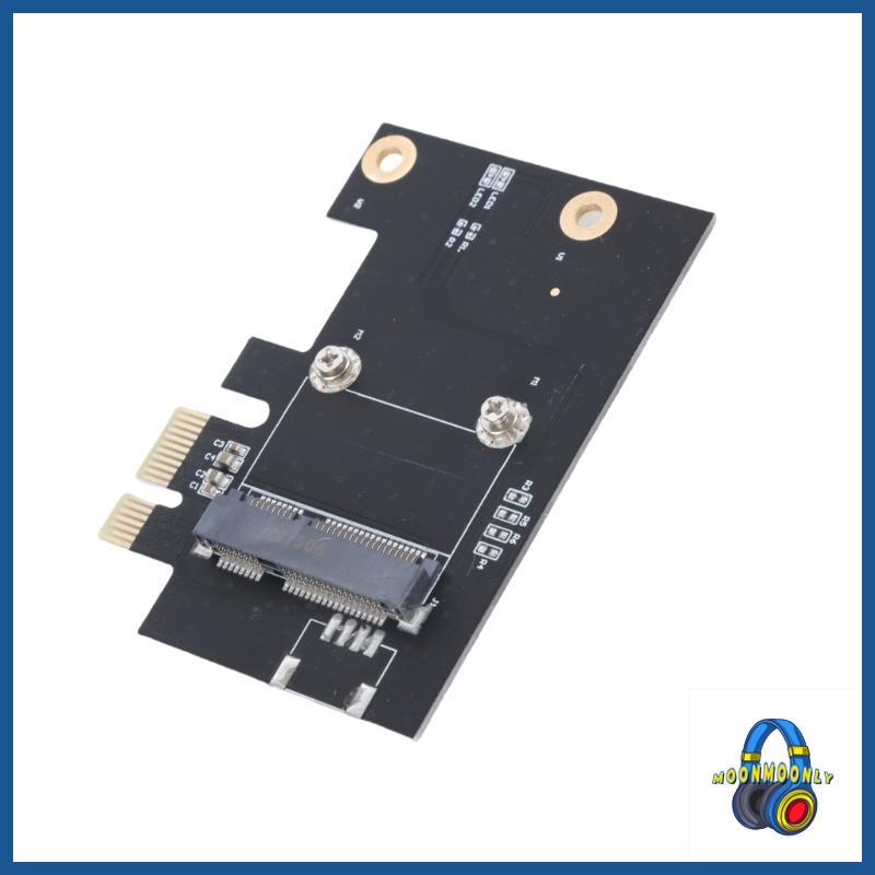 MOON คอมพิวเตอร์เดสก์ท็อปการ์ดครึ่ง Mini PCIE เป็น PCIE X1 สําหรับ Mini PCIE Wifi อะแดปเตอร์ PC Desk