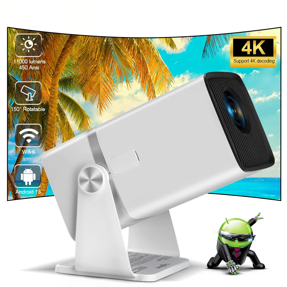 มินิโปรเจคเตอร์ Td80w Full Hd 1080p 4k Android Wifi โฮมเธียเตอร์การประชุมวิดีโอภาพยนตร์ Td80 แบบพกพา