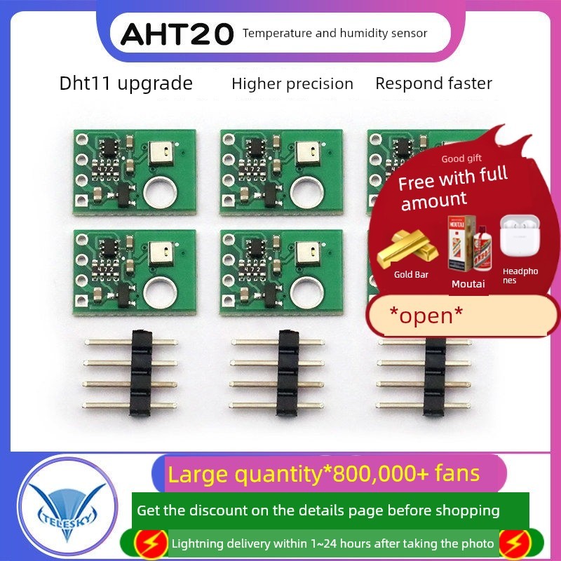 AHT20 Probe อัพเกรดเซ็นเซอร์อุณหภูมิความชื้น