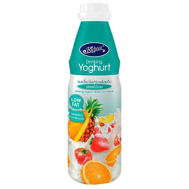 ริชเชสโยเกิตนมเปรี้ยวพร้อมดื่มรสผลไม้รวม 800มล. Richesse DKY Mixed Fruit 800ml [หมายเลขบาร์โค้ด 8852512104026]