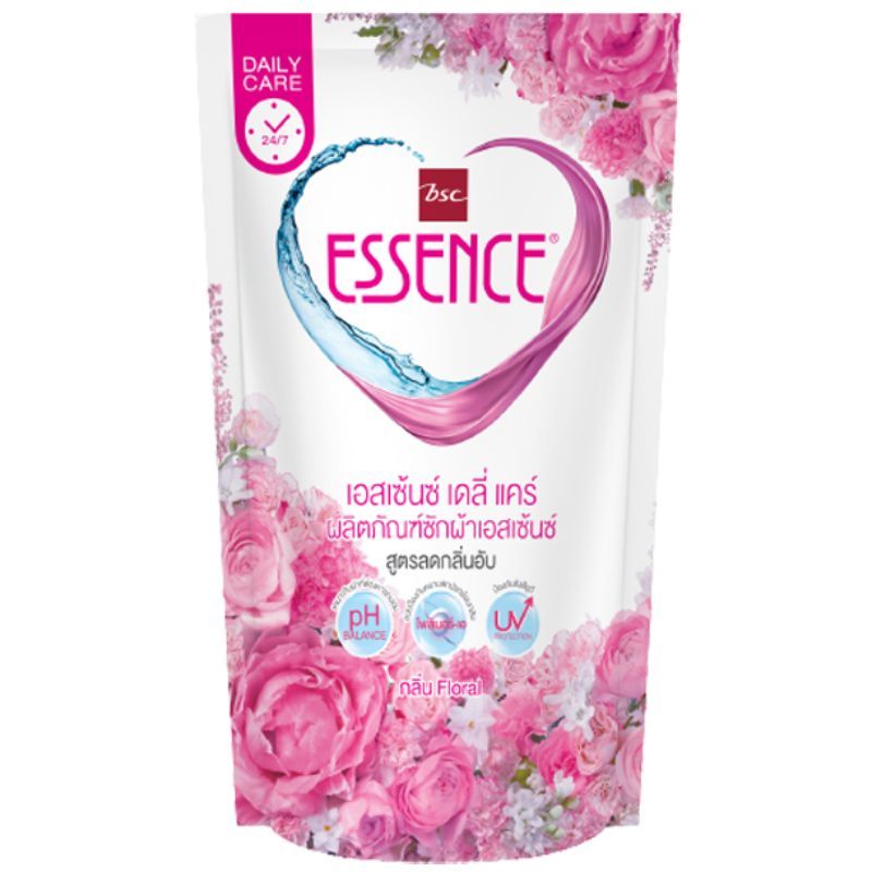 เอสเซ้นซ์น้ำยาซักผ้าสีชมพู 400มล.รีฟิล Essence Liquid Detergent Pink 400ml. Refill [หมายเลขบาร์โค้ด 8850002011946 ]