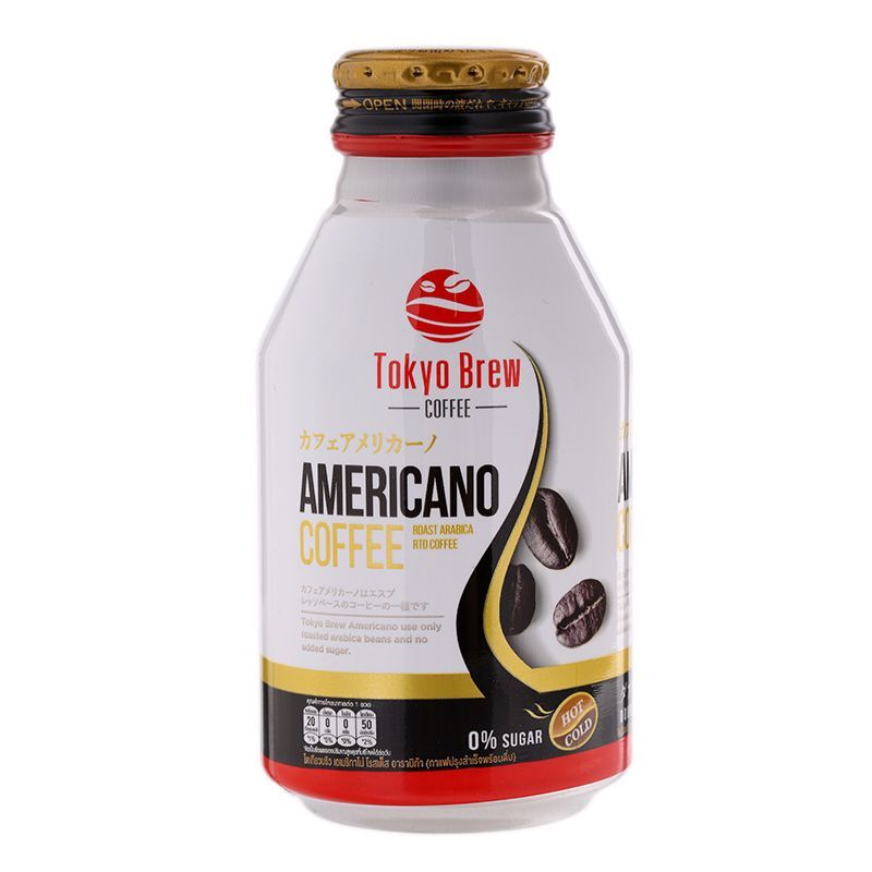 โตเกียวบริวอเมริกาโน่โรสเต็สอาราบิก้า 275มล. Tokyo Brew Americano Roast Arabica Coffee 275ml. [บาร์โค้ด 8859237200323]