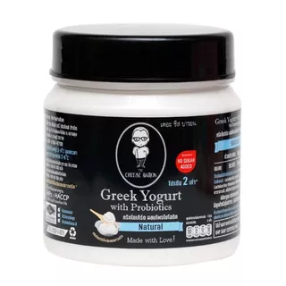 เดอะชีสบารอนกรีกโยเกิร์ตรสธรรมชาติ 500กรัม The Cheese Baron Greek Yogurt Natural 500g. [หมายเลขบาร์โค้ด 8859601300208 ]