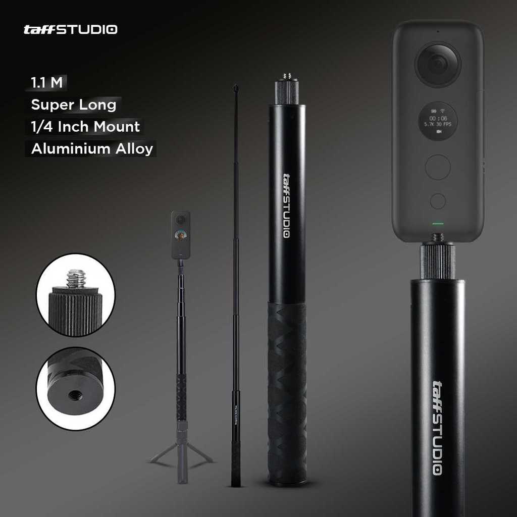 EASYDEALS STUDIO Tongsis Selfie Stick Ultra Long Invisible Insta360 GoPro - YZ502/YZ525/YZ511/YZ520