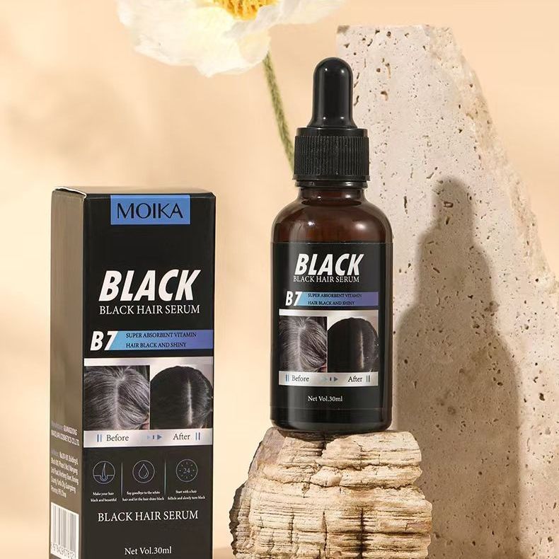 Overseas Hair Serum Hair Growth 30ml Hair Care Moisturizing Black Growth Serum ต่างประเทศระเบิด Hair