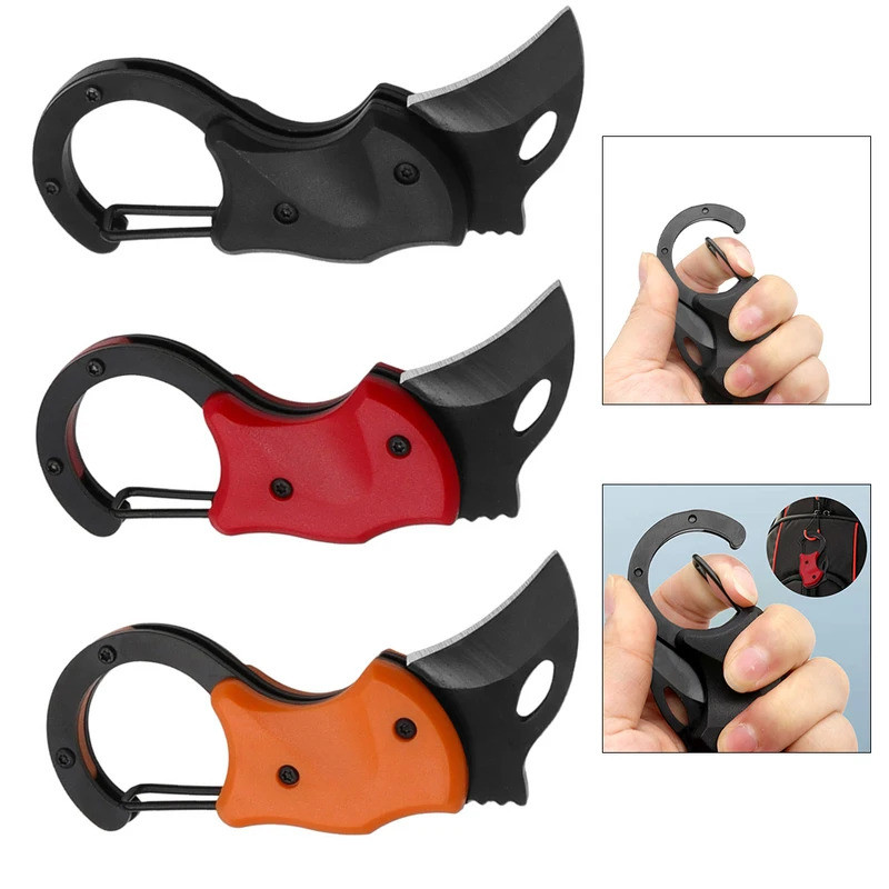 Mini Keychain Pocket Knife Portable EDC Key Knife Fox Knife Paw Knife Case Opener Knife Outdoor Equi