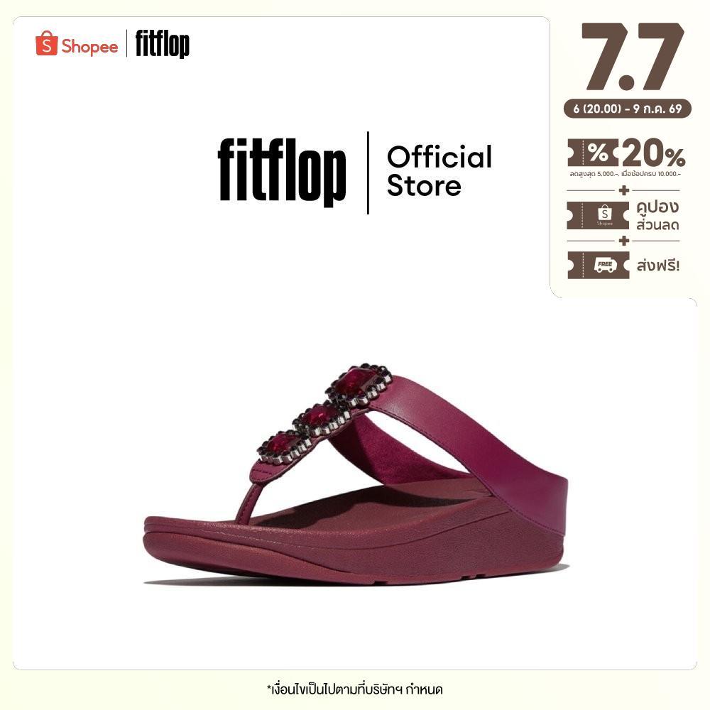 FITFLOP FINO BEAD-CLUSTER TOE-POST รองเท้าแตะแบบหูหนีบผู้หญิง รุ่น A2D-D47 สี RED