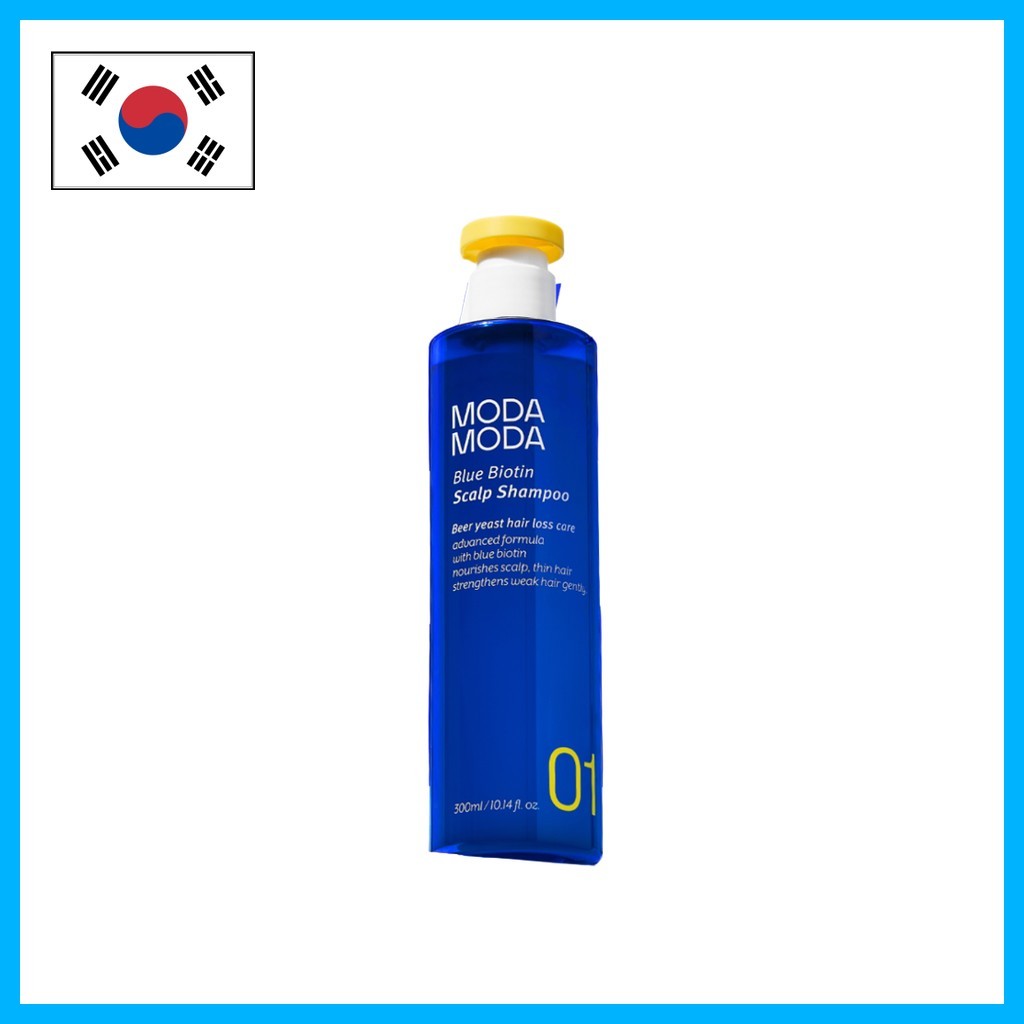 [Moda Moda] Blue Biotin Shampoo, 300ml, 1pc / Korean Biotin Shampoo / Care / best