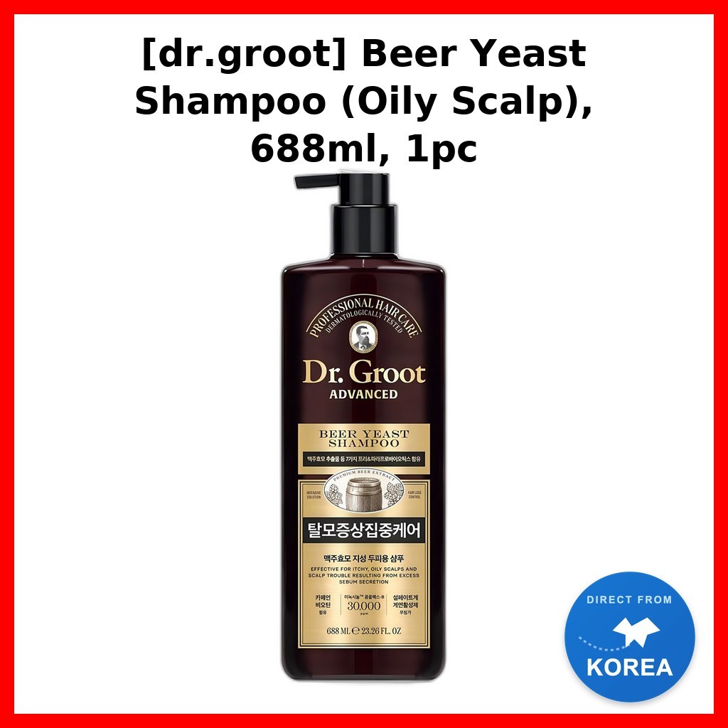 [dr.groot] แชมพูยีสต์เบียร์ (Oily Scalp), 688ml, 1pc / แชมพูยีสต์เบียร์เกาหลี / Oily Scalp Care by K