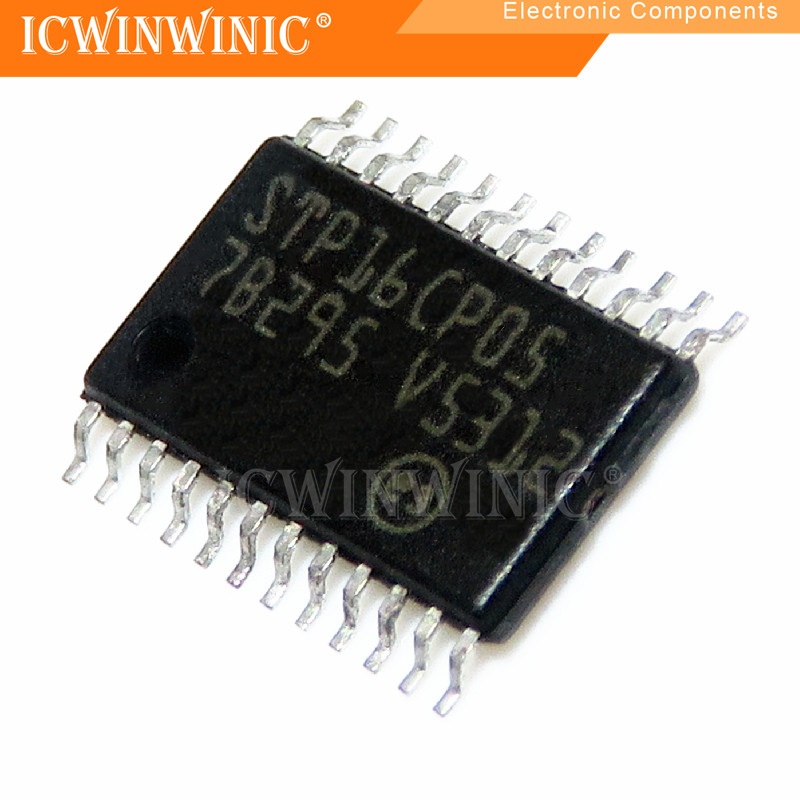 5 ชิ้น STP16CP05XTTR STP16CP05XT STP16CP05 16CP05 TSSOP-24 วงจรรวม IC