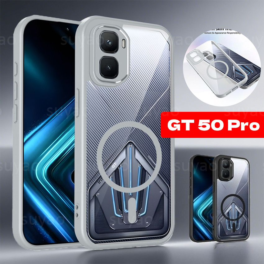 สําหรับ infinix GT 50 Pro 50Pro 30 Pro 2026 เคสโทรศัพท์แม่เหล็ก Frosted Matte ปลอกโปร่งใส GT50Pro GT