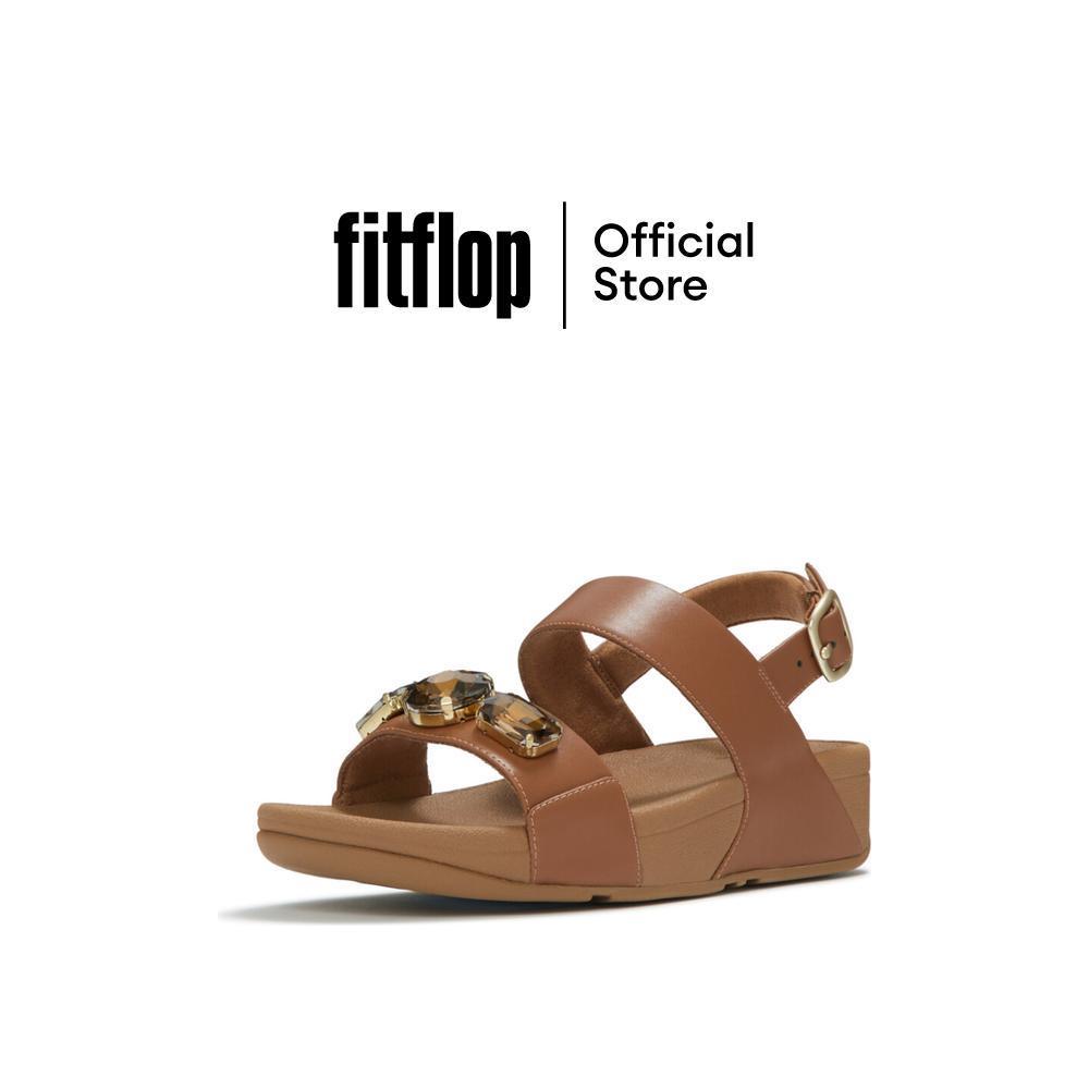 FITFLOP LULU ULTRA-JEWEL B/S SANDALS รองเท้าแตะแบบรัดส้นผู้หญิง รุ่น A5B-C15 สี DEEP TAN