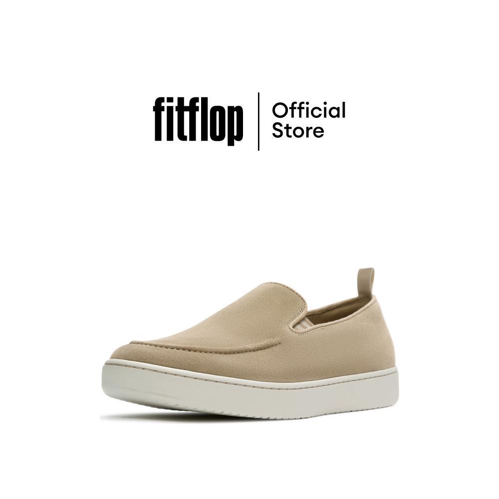 FITFLOP CRAFT-Q SUEDE MOC LOAFERS รองเท้าโลฟเฟอร์ผู้ชาย รุ่น A0F-D55 สี BEIGE