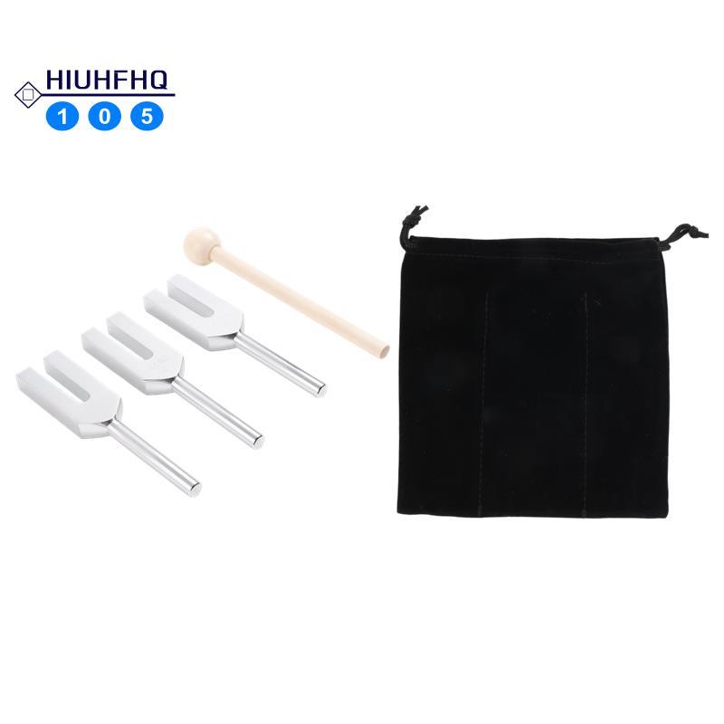 Hiuhfhq106 ชุดส้อมปรับแต่งAngel - 4096 Hz, 4160 Hz, 4225 Hz - ชุดเครื่องมือบําบัดพร้อมการโจมตีไม้และ