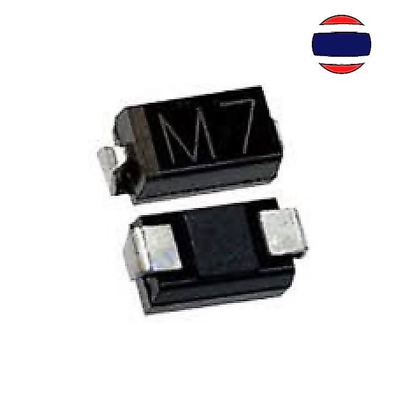 10pcs ไดโอด M7 SMA 1N4007 IN4007 M7 SMD 1A 1000V M7 Rectifier Diode