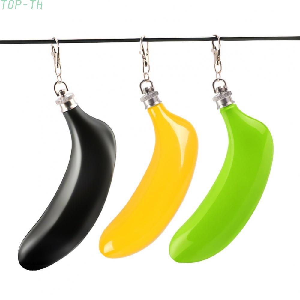 Stainless Steel Banana Shaped Hip Flask,for Funny Gifts Whiskey Bottle