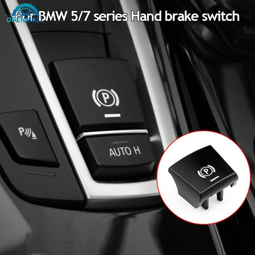 OPENMALL รถ Handbrake ที่จอดรถเบรค P ปุ่มสวิทช์สําหรับ BMW 5 7 X3 X4 X5 X6 F02 F06 F10 F18 F25 2009-2013 61312822518 W7Z8