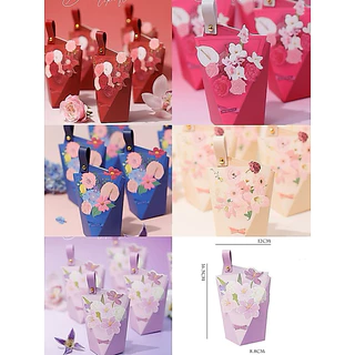 A009 A015 พร้อมส่ง!(แพค5ใบ+ห่วง) ถุงกระดาษใส่ของขวัญ ของชำร่วย ขนม น่ารักมากกก